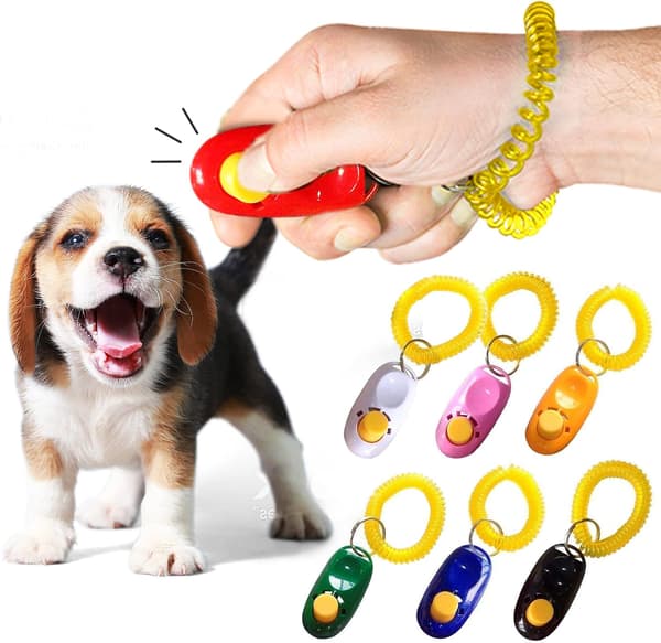Dog Clicker with Wrist Strap - Colorful and Practical, Simple and Effective