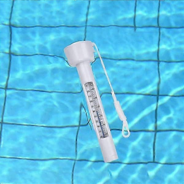2 stk Flydende Pooltermometer Termometre Med Stødsikkert Reb Til Alle Pools, Spas, Boblebade