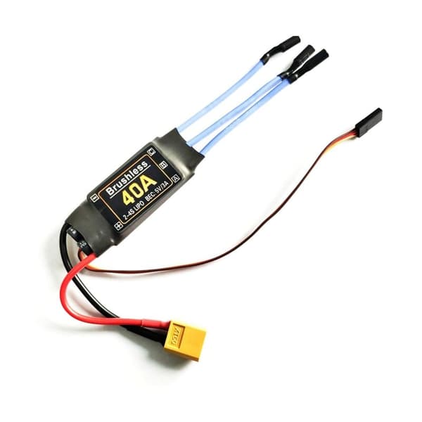 40A børsteløs ESC XT60-kontakt Holdbare RC-komponenter Tilbehør Hastighetsregulator Motor FPV Quadcopter Helikopter