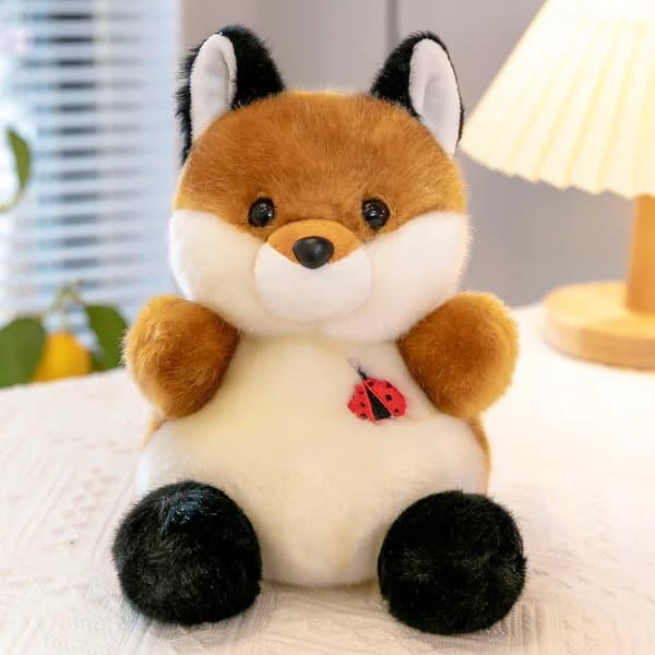 Mub- Greenmart Simulation Panda Husky Plyslegetøj Søde Skovdyr Bløde Søde Pingvin Gris Børne Dukker Grå 20cm_yux Grå 20cm Gray 20cm