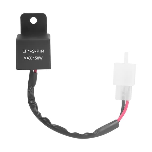 12V 150W 2-Pin LED Flasher Relay with Cable for Motorcycle Turn Signal Indicator