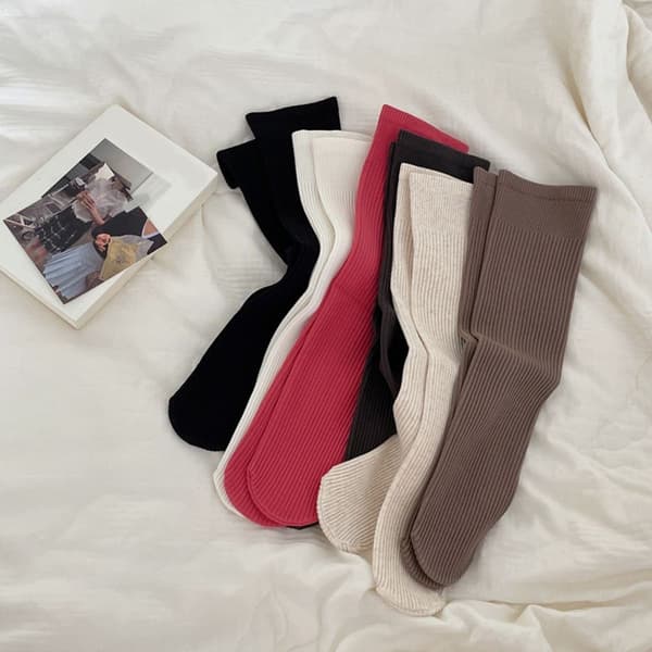Lette, åndbare bomuldsstrømper, blyantgrå KLB-strømper