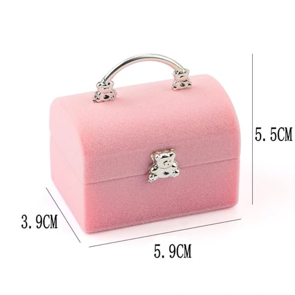 Smyckeskrin Ringbox RÖD Röd