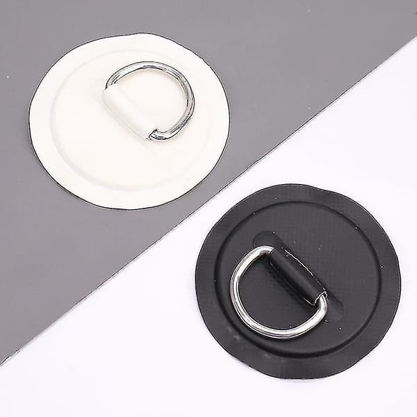 4 stk Surfebrett Jolle Båt PVC Patch D Ring Dekk Rigging Sup Rund Ring Pad Ha