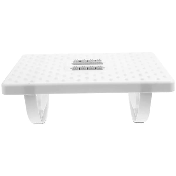 Footrest under desk with massage surface and rocking function, non-slip ABS EVA footstool for office at home, 34 cm