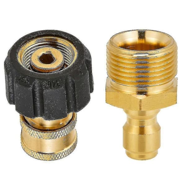 Højtryksrenser Adapter Sæt Lynkoblinger Til Skumlanse M22 Til 1/4 Tomme Hurtig, 5000 Psi