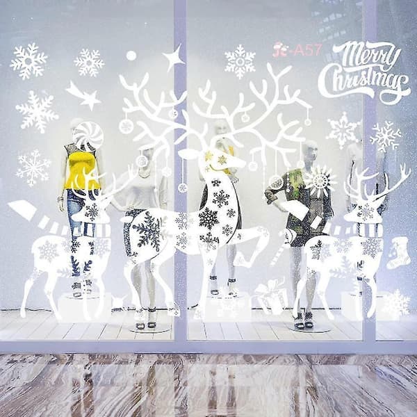 Christmas Window Decorations, DIY Static Window Decal, Removable Christmas Decorations (ShiKai)