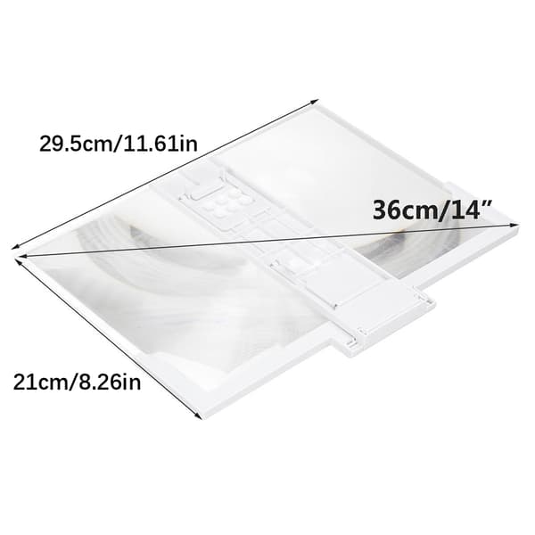14 inch Foldable 3D HD Radiation Protection Mobile Phone Screen Magnifier