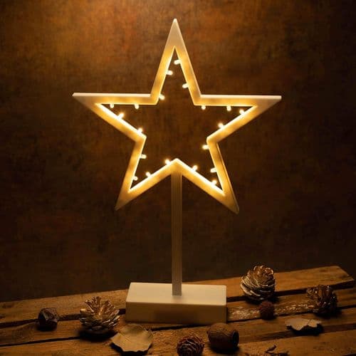 20 LED Decorative Light Star Cold Warm White Christmas Star Decorative Star