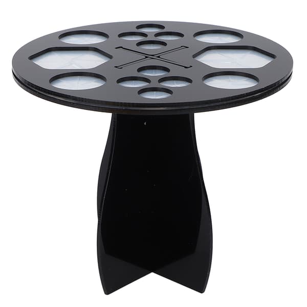 Makeup Brush Drying Rack 14 Holes Multifunctional Makeup Brush Holder for Makeup Black