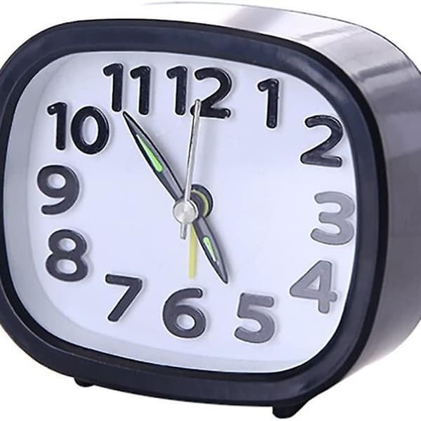 Compact Student Alarm Clock: 3-inch Clock, Silent and Luminous