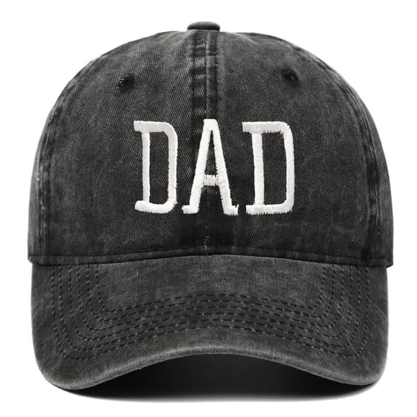 Säädettävä lippalakki baseball-lippis Isä-lippis musta DAD DAD DAD