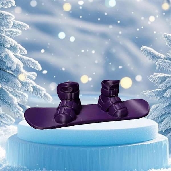 Mini Finger Snowboard, 3D-printet Finger Snowboard, Mini Skateboard Snowboard til Finger, Mini Ski Som Vist