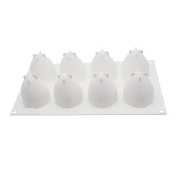 Baking Mold Strawberry Shape Food Grade Easy Release DIY Cake Decoration Tool Reusable Chocolate Mold D