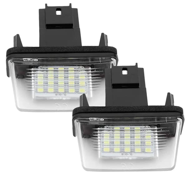 2 st 18 LED Vänster Höger Bil Skyltbelysning för Citroen C3 2002-2009 0.1