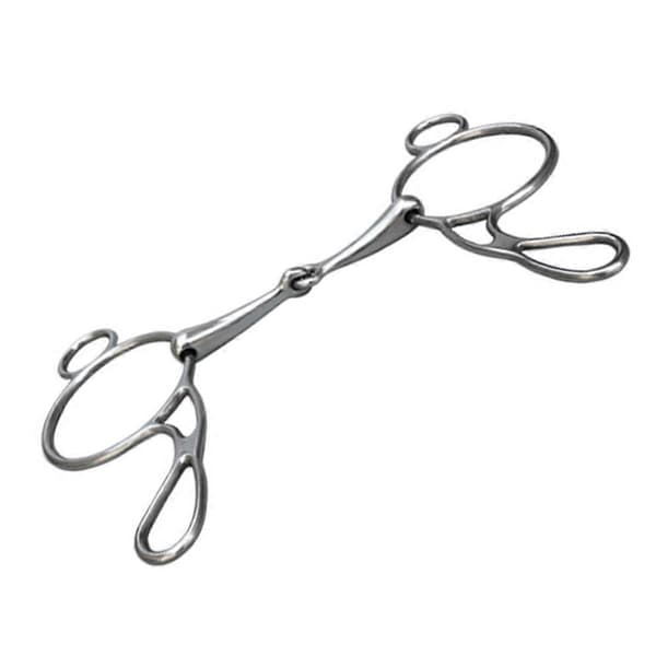 Hestebitt Ring Snaffle Bitt Hestemunnstykke for Ridetrening