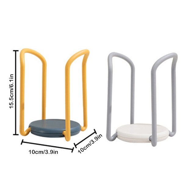 Retractable Bowl Rack Multifunctional Drain Tableware Storage Holder for Dinner Plate Practical Kitchen Gadgets Yellow Yellow