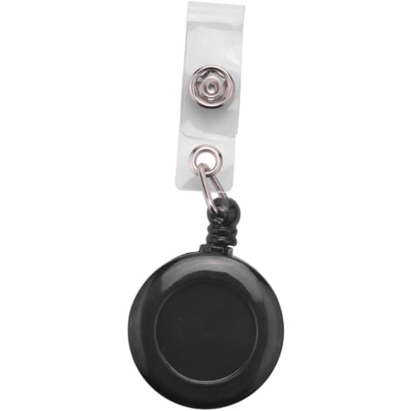 Retractable Yo-Yo Key Chain KEY Belt Card Holder Clip ID PULL Ski Pass - Black