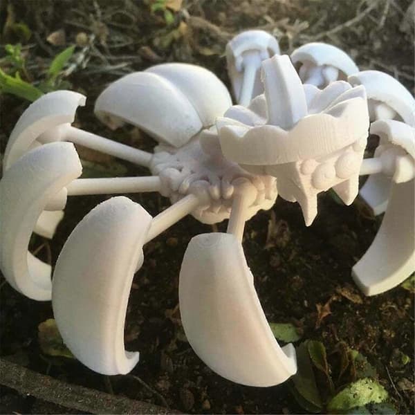 3D-printet Græskaredderkop, Græskar Fidget Skrivebordsstatue, Som Vist