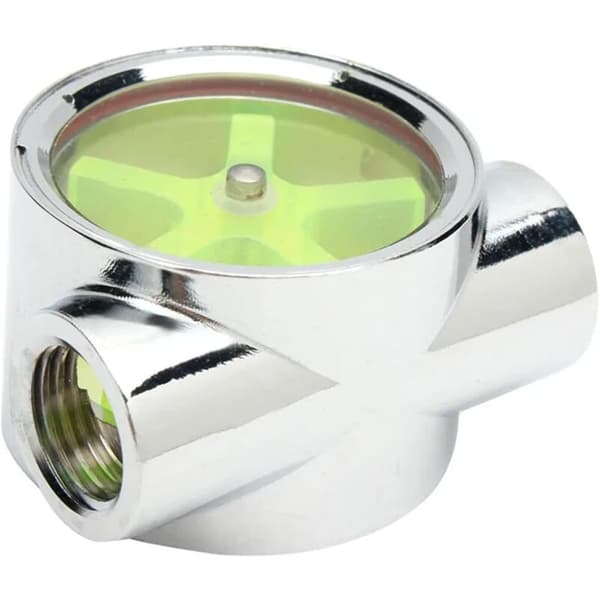 Computer Water Cooling Flow Indicator, G1/4 Inch Tungsten Alloy Standard Thread Indicator, for Observing Water Flow Rate KLB