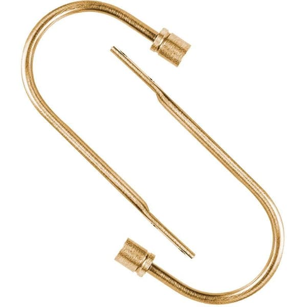 Decorative Wall-Mounted Curtain Holders in Gold
