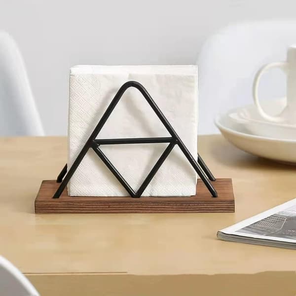 Servietholder til bord, bord-servietholder, Geometrisk design P