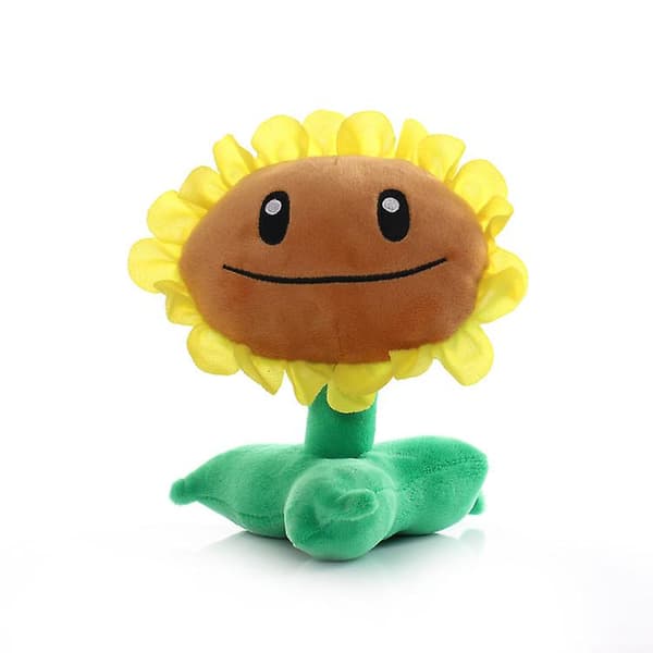 3 kpl Plants vs. Zombies -pehmolelusetti, pehmeä Chomper-nukke, auringonkukka PVZ