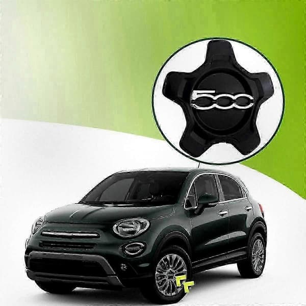 Fiat 500X 2016-2022 Hjulkapsel Navkapsel 6AN68LXHAA Sort Nav Støvhætte