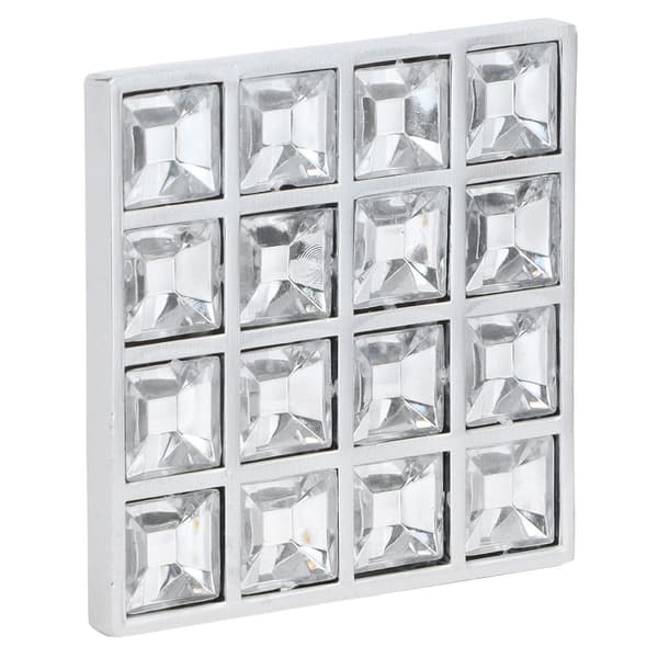 16 Grid Square Crystal Knob for Cabinet, Drawer, Cupboard KLB