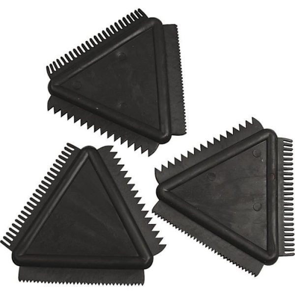 Triangular Combs - Unknown Brand - 3 Effects - 9 cm - 3 pcs-FX-