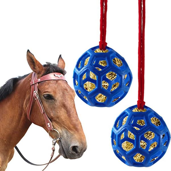 2-pack Horse Feeding Balls, Heavy Duty, Blue, Forage and Grain