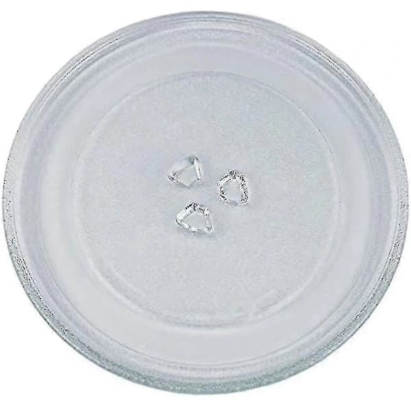Universal Microwave Glass Plate with 3 Mounts, 24.5 cm