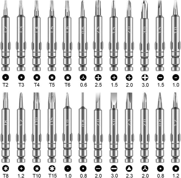 25-in-1 Precision Screwdriver Set, Mini Screwdriver for Glasses, Phone, PC, Watch, Tablet, Camera, Toys