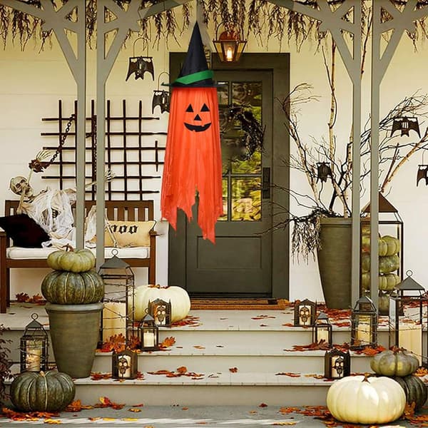 Halloween Pumpkin Pendant Ghost Pendant South Small Hanging Ghost Witch Hat Pendant