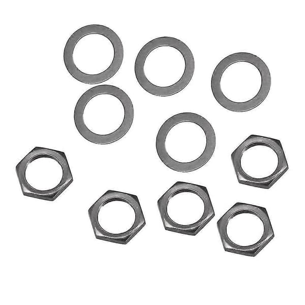 2x10 stk Mutter/skive for elektrisk gitar inngang utgang Jack Socket