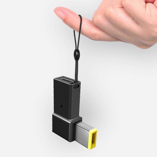 USB C til DC Slim Tip Adapter til Lenovo Thinkpads med 100W PD Hurtigopladning