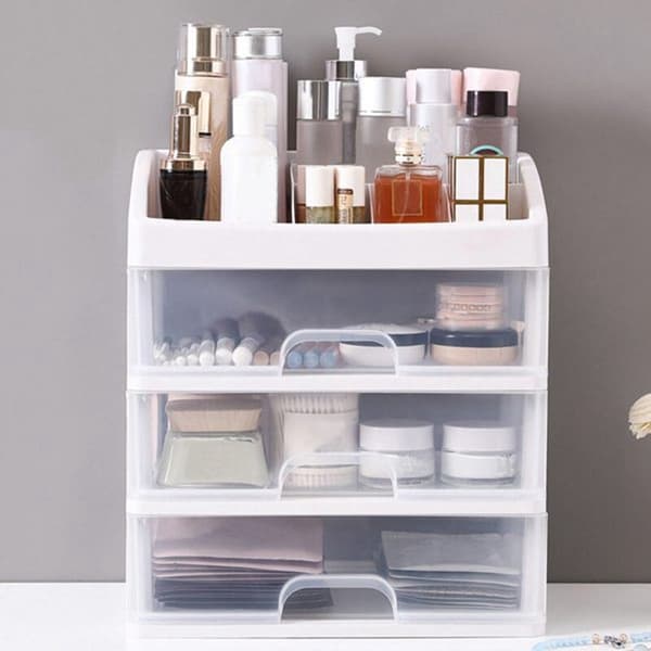 Makeup Organizer Skuffer Kosmetik Opbevaringsboks Makeup Beholder Makeup Børsteholder Opbevaringsboks Organizer