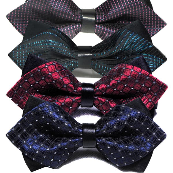 10 herre spidse læder butterfly polyester butterfly (r