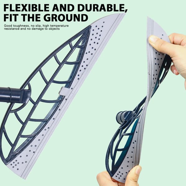 Multifunctional Magic Broom Retractable Floor Sweeper for Window Glass Cleaning Grey Gray