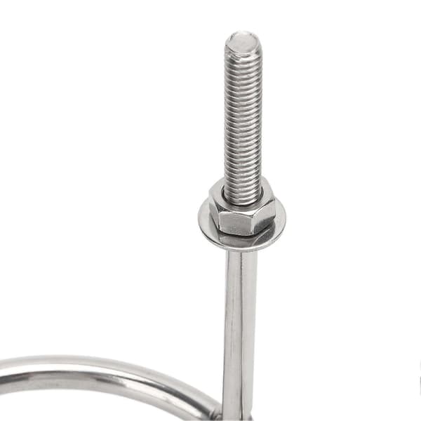 316 Rustfrit Stål Dobbelt Ring Kopholder med Monteringsmøtrik Skive Solid Anti-Tilt til Autocampere Både