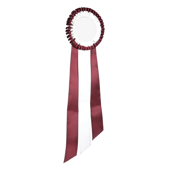 Generous Rosette Ribbon Badge Winner Medal Class Trophy Award White