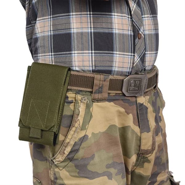 Tactical Phone Holster for 7-inch Screen Devices, Molle Carry Pouch with Smart Attachment Straps, Waterproof Nylon Provides Robust Reliability fo...