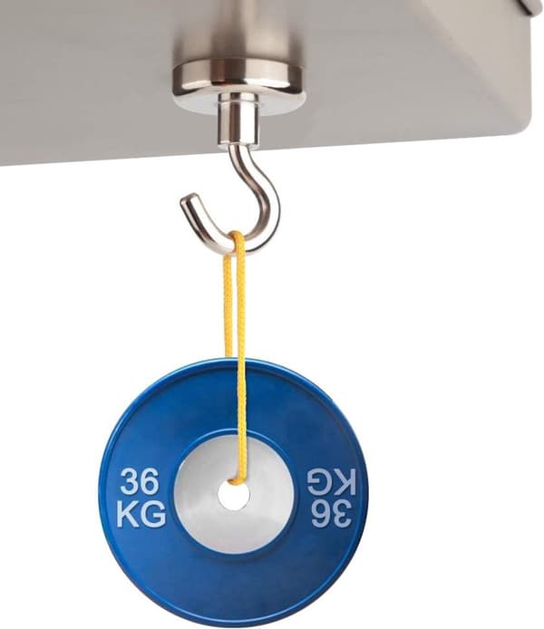 5-pack Neodymium Magnet Hooks - 36 kg Load, for Home, Kitchen, Office, No Drilling