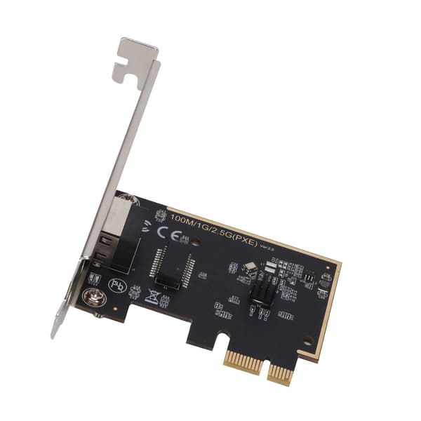 Kablet netværkskort PCIE Gigabit netværkskort 2.5Gbps stationær kablet netværksadapter