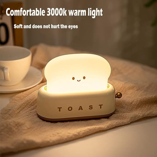 Cute Night Light, Dimmable LED Night Light, Rechargeable Desk Lamp