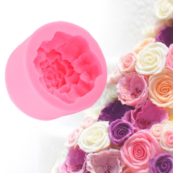Mors Dag Nellike Silikoneform Fondant Kage Chokolade DIY Bageform