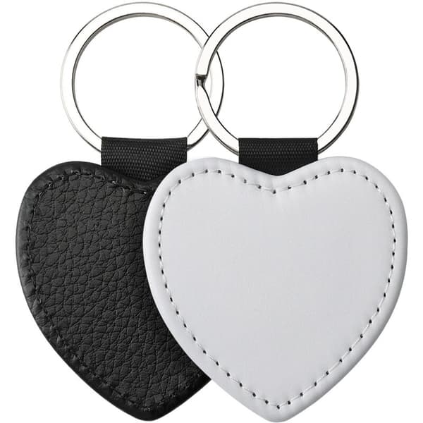 Sublimation Blank Keychains PU Keychain Pendant Heat Transfer Keychain Ornament for DIY Making