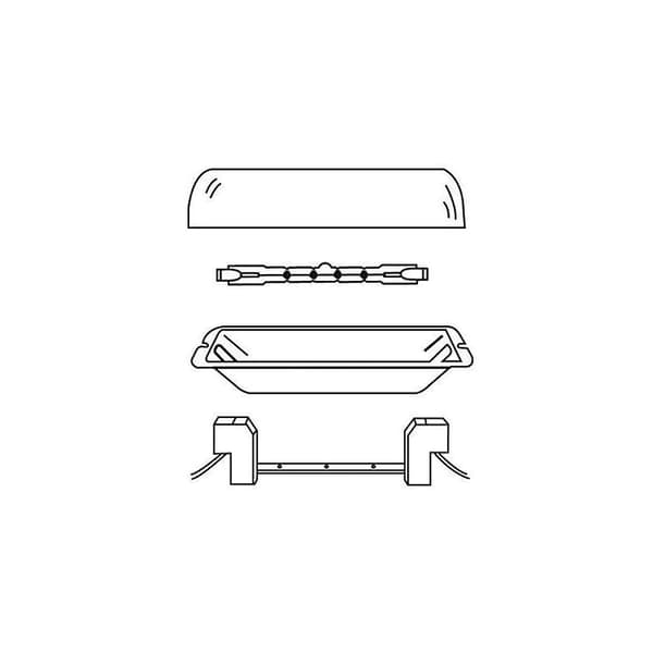 R7S Socket for 118mm Halogen and R7S LED Bulb, AC 100-240V, R7S J118 Linear Base Ceramic Holder for Floodlight/Wall/Ceiling Lamp, 2-Pack