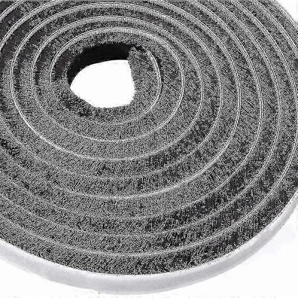 Self-adhesive Brush Strip Wind and Dust Proof for Sliding Windows and Doors Black 9mm x 9mm 10m