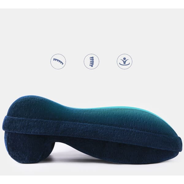 Cervical Memory Foam Nap Pillow for Office School Pillow Breathable Slow Rebound with Lumbar Support for Office Chair